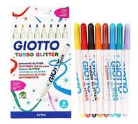 8 stylo feutre turbo glitter giotto 425800 G