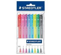 Staedtler Lot de 8 stylos bille rétractables Ball 423 Pointe médium