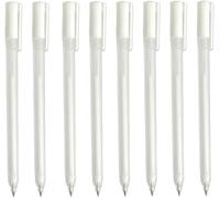 8 Stylos Gel Blanc Avec Pointe De 0,8 Mm,Stylo De Retouche À Pointe Fine Pour Projets Artistiques Esthétiques Pour Papier Noir Séchage Rapide Marqueur Blanc Pour Esquisse Dessin Illustrations