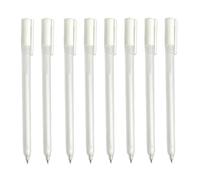 8 Stylos Gel Blanc avec Pointe de 0,8 mm, Stylo De Retouche à Pointe Fine Pour Projets Artistiques Esthétiques pour Papier Noir Séchage Rapide Marqueur Blanc pour Esquisse Dessin Illustrations