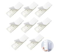 8 Supports de Multiprise Autocollants sans Percer - Porte Multiprise Murale pour Bureau et Cuisine - Support Amovible pour Prises Multiple, Routeurs, Télécommandes - Organisation Câbles et Espaces