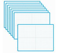 8 Tableaux Blancs Effaçables à Sec avec Graphique d'Axes XY, Tableau Blanc Double Face Inscriptible et Effaçable pour l'Apprentissage des Mathématiques pour Enfants, Étudiants, Salle de Classe