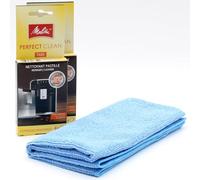 8 Tablettes de nettoyage pour machines à café automatiques + chiffon en microfibre compatible avec Melitta Perfect Clean Tabs, Avanza, 8 Tabs x 1,8 g, Pastilles pour machine à Espresso