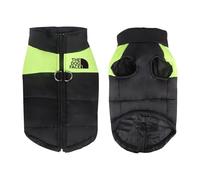 8 tailles S-5XL Vêtements d'hiver pour chien imperméable et chaud Grand gilet pour chat chiot Manteau de ski Vestes Vert/rouge/bleu/rose (Vert3, M)