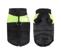 8 tailles S-5XL Vêtements d'hiver pour chien imperméable et chaud Grand gilet pour chat chiot Manteau de ski Vestes Vert/rouge/bleu/rose (Vert2, M)