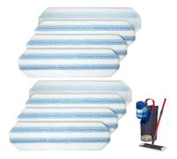 8 tampons serpillière compatibles Vileda H2Pro O-Cedar, lavables réutilisables sols durs