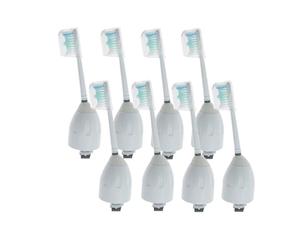 8 têtes de brosse compatibles avec les brosses à dents Philips série E : Essence, Elite, Advance, HX9500, HX9552, HX5910, HX5300, 7900, HX9800 et HX9842.