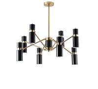 8 têtes, G9 Light Source Black Iron Art Creative Pendant Europe