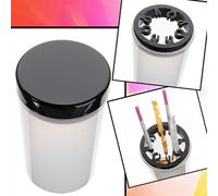 8 Trous Uv Acrylique Gel Stylo Pot Nettoyant Tasse Équipement Bouteille Outils Support En Plastique Étui Nail Art Manucure Brosse Nettoyeur