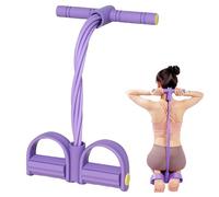 8 Tubes Fitness Resistance with Handles, Foot Pedal Resistance Bands for Women Men, Elastic Sit up Exercise Equipment for Legs Fitness Arm Leg Slimming Training