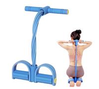 8 Tubes Fitness Resistance with Handles, Foot Pedal Resistance Bands for Women Men, Elastic Sit up Exercise Equipment for Legs Fitness Arm Leg Slimming Training