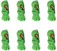 8 Unidades 4 mm Nylon Rope,for Outdoor Camping 4 m Light Tent Guide Rope with Aluminium Tensioner Fixed Tents,Awnings,Hammocks,Etc