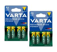 4x Aa Piles Batteries Varta 86756 2400mah Pile Batterie-Varta Multicolore
