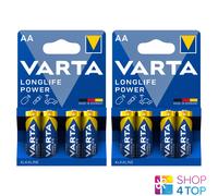 8 Varta Longlife Power Aa Lr6 Piles Alcalines Mn1500 1.5V Stilo 4Bl NEUF