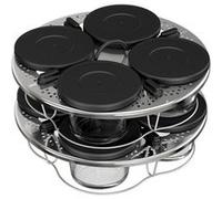 Moulinex Kit de 8 verrines superposables, Cookeo, Couvercles, Entrées, Yaourts et desserts, XA6140E0