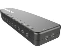 8 Way TV Signal Amplifier Antenna Amplifier with Coaxial Connections, 4G and 5G Filtering, Variable Gain Control and Enhanced Energy Efficiency