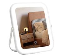 8" X 10" Lighted Vanity Mirror with 3-Color Dimmable LED 360° Rotation Portable Makeup Mirror for Bedroom Desk or Travel