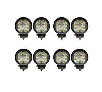 8 x 27 W Rond Spot LED Phares de Travail 9 LED de profondeur voiture Suv