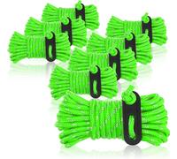 8 X 4 M Green Reflective Camping Tent Cord With Guy Loop-Tension Cord-Camping Cord-Rope Tensioner-Storm Strap