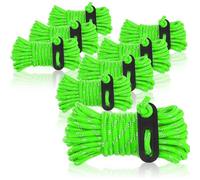 8 X 4 M Green Reflective Camping Tent Cord With Guy Loop - Tension Cord - Camping Cord - Rope Tensioner - Storm Strap