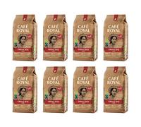 8 x 500 GR - Café Royal Peru Crema Bio - Café Torréfié en Grains - Format Pratique - Sachets de 0,5 KG - Intensité 3/5 - Grains 100% Arabica Durables du Pérou - Certifiés Fairtrade