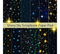 8 x 8" Starry Sky Scrapbook Paper Pad - Galaxy Night Sky Decorative Craft Paper for Scrapbooking, Card Making, Junk Journaling, DIY Paper Crafts & ... 24 Single-sided Sheets, 12 Cosmic Designs