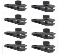 8 X Adjustable Plastic Tent Clips For Outdoor Tent Windproof And Parasol Reusable Suitable For Camping, Caravan, Garden Parasol
