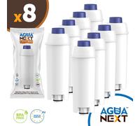 8 x AguaNext CaffeeMax filtres à eau de rechange pour Delonghi DLS C002 ECAM ESAM