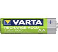 8 x batterie solaire rechargeable Varta AA 800 mAH 1,2 V Mignon NiMh 56736 en...