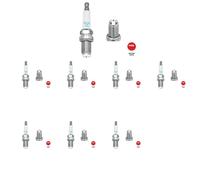 8 x Bougie d'allumage NGK pour FORD, MERCEDES-BENZ, SEAT, VW BORA, BORA 1