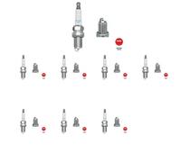 8 x Bougie d'allumage NGK pour FORD, SAAB 44077 I, 44079 I, 9-5 Kombi (YS3E)