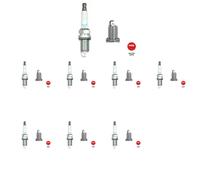8 x Bougie d'allumage NGK pour MITSUBISHI ECLIPSE CROSS (GK_, GL_), OUTLANDER