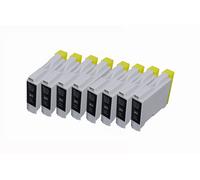 8 x Cartouche d'encre compatible Brother LC1000, LC970 pour imprimantes DCP-350C, DCP-330C, DCP-135C, DCP-150C, DCP-153C, DCP-353C, DCP-357C, DCP-540CN, DCP-560CN, DCP-750CW, DCP-770CW, FAX-1355, F