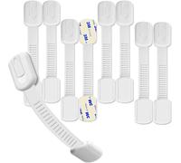 8 X Child Safety Locks For Drawers,Cupboards,Doors,Cabinets,Drawers And Ovens With 3m Adhesive,No Residue,Easy To Install