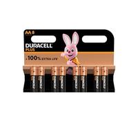8 x Duracell AA Plus (1 blister de 8 batteries) 8 piles stylet (LR6/MN1500)