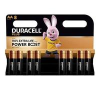 8 x Duracell AA Plus Power Boost jusqu'à 150 % de durée supplémentaire (1 ampoule de 8 batteries) 8 piles stylet (LR6/MN1500)