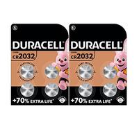 8 x Duracell Cr 2032 Lithium (2 ampoules de 4 batteries) 8 piles