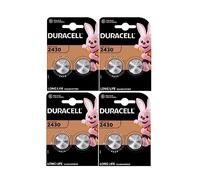 8 x Duracell CR 2430 (4 ampoules de 2 batteries) 8 piles (CR2430)