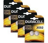 8 x Duracell CR2032 3V pile à pile au lithium 2032, DL2032, BR2032, SB-T15