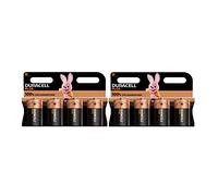 8 x Duracell D Plus LR20 MN1300 Alcaline (2 ampoules de 4 batteries) 8 piles