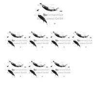 8 x Levier de soupape KOLBENSCHMIDT pour BMW 3 E30, 3 E36, 5 E34, 7 E32, 8 E31