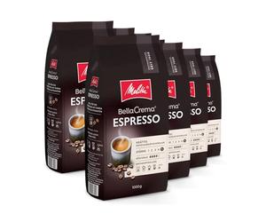 8 x Melitta BellaCrema Espresso en grains 1000g