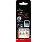 8 x MIKADO METHOD FEEDER BARBLESS hameçon Rig `s avec pellet- Bait Band hameçon de protection #8 / 0,23mm