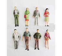 8 x Modell Figuren, stehende, für Modellbau 1:25, Modelleisenbahn LGB Spur G