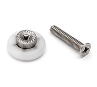 8 x Rouleaux de Porte de Douche/coureurs Petit remplacement 17 mm 18 mm roues diamètre l2i