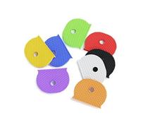8 x Silicone Couvre-clés Couvertures pour Clés de Porte Rondes en Métal