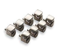 8 x SO-TECH® Taquet d'Étagère en Verre E410 Support d'Étagère en Verre Support pour Tablette zingué avec Protection