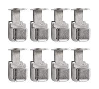 8 x SO-TECH® Taquet d'Étagère en Verre E420 Support d'Étagère en Verre Support pour Tablette zingué avec Protection