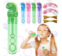 8 X Soap Bubble Tubes For Kids,30ml Wedding Soap Bubbles With Handle Dinosaurs And 10 Love Cards,Cartoon Bubble Sticks,Gift For Birthday,Wedding,Party