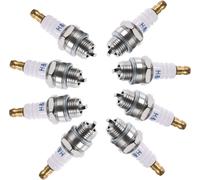 8 x Universal 2-Stroke Spark Plugs for Lawnmowers,Brushcutters and Chainsaws